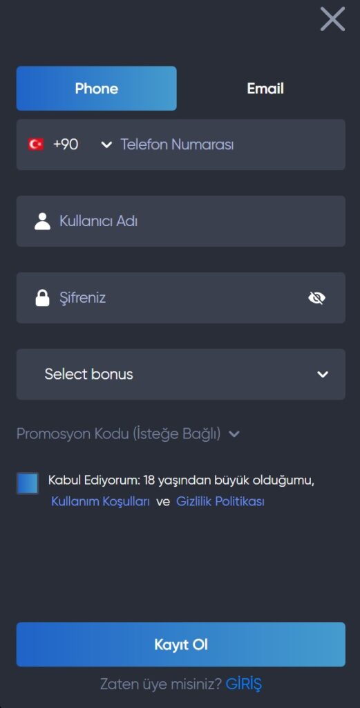 dodobet üyelik işlemleri